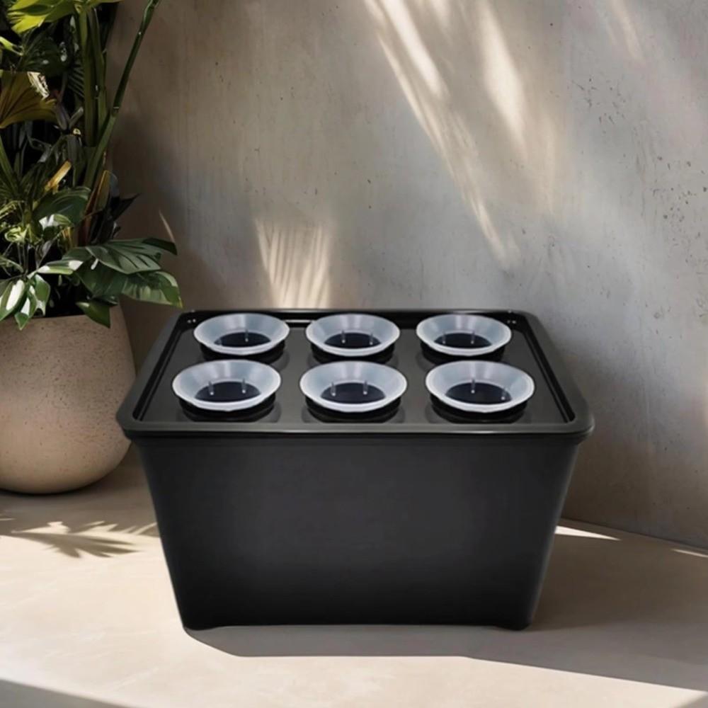 6 Holes Soil-Free Planting Box Plastic Nursery Pots Versatile Cultivation Box  Indoor Gardening