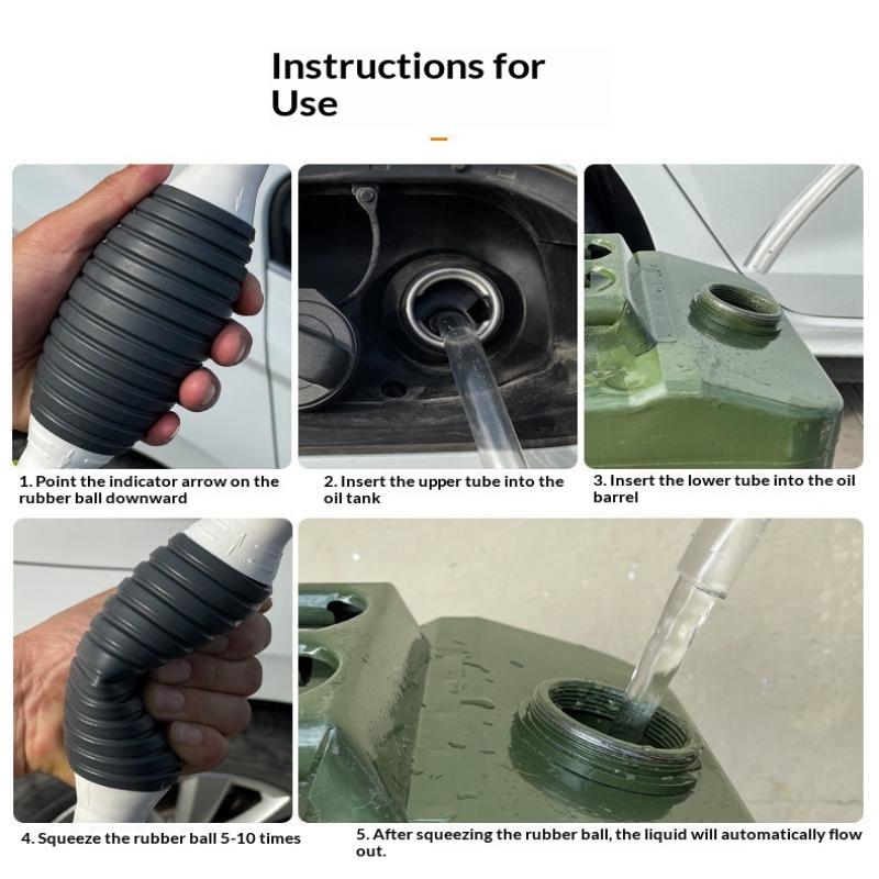Hand Fuel Pump For Car Gasoline Diesel Petrol Tank Sucker Oil Transfer Manual Pump Fuel Saver Liquid Transfer For Car