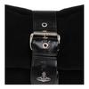 Vivienne Westwood Hazel Logo Leather And Cotton Tote Shoulder Bag Extra Large Women bags Black 4601000GWL007EN401