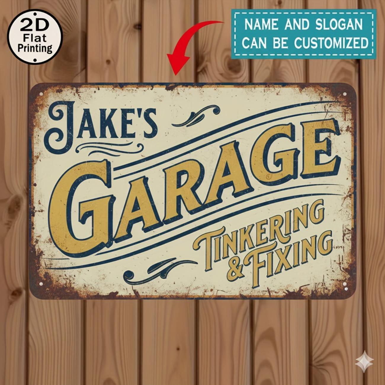 

Custom Metal Sign Garage Bar Pub Man Cave Decor Personalized Name Logo Gift
