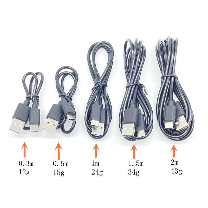 0.3-2M 1A Usb C-Type Universal High-Quality Power Data Cable Car Multimedia Player Wireless Android Auto 4-Core Connection Cable