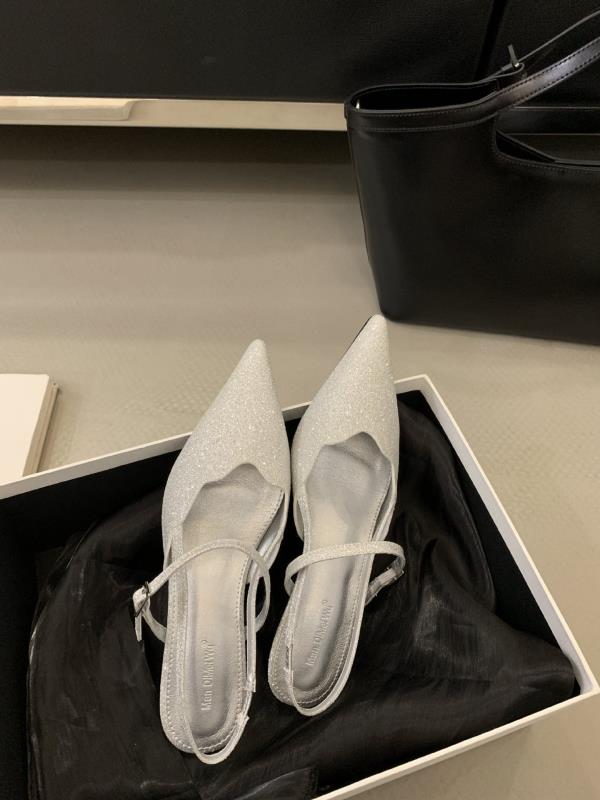 Fashion Sandals Stiletto Heels Bling Bling Female Shoe 2025 Women's Med Bright Girls Comfort New Retro Summer Sexy Low Medium Clear Poin