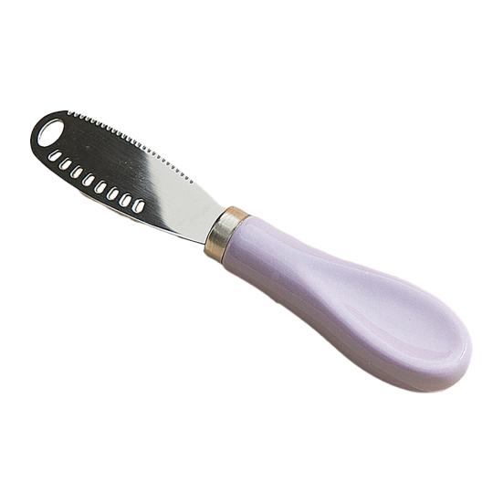 

Scraper Wide Smooth Cutter Apply Jam Evenly Spreader Colorful Macaron Handle Kitchen Tool for Cheese Butter Jam B фиолетовый