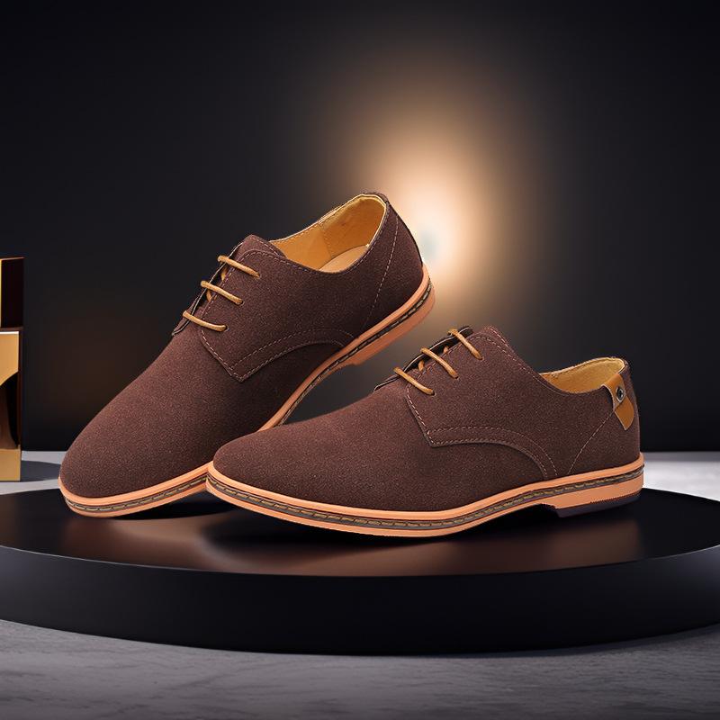Frühling Wildleder Leder Männer Schuhe Oxford Casual Schuhe Klassische Turnschuhe Bequeme Schuhe Kleid Schuhe Große Größe Wohnungen