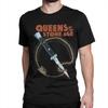 Men Queens of The Stone Age T Shirts 100 Cotton Clothing Vintage Short Sleeve Round Collar Tee Shirt Plus Size TShirt