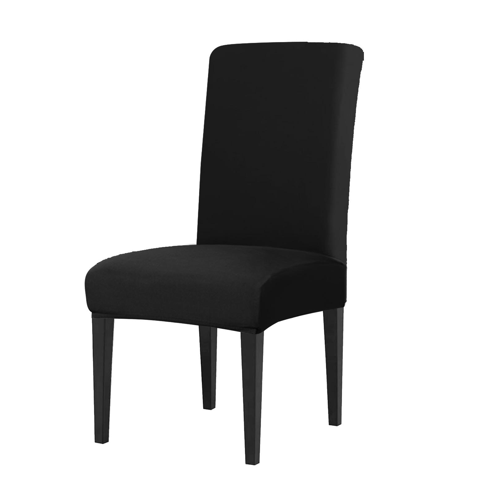 

4PC Elastic Stretch Dining Chair Cover Non Slip Seat Slipcovers for Living Room Kitchen Restaurant Banquet Hotel Home Decoration 4pcs чёрный