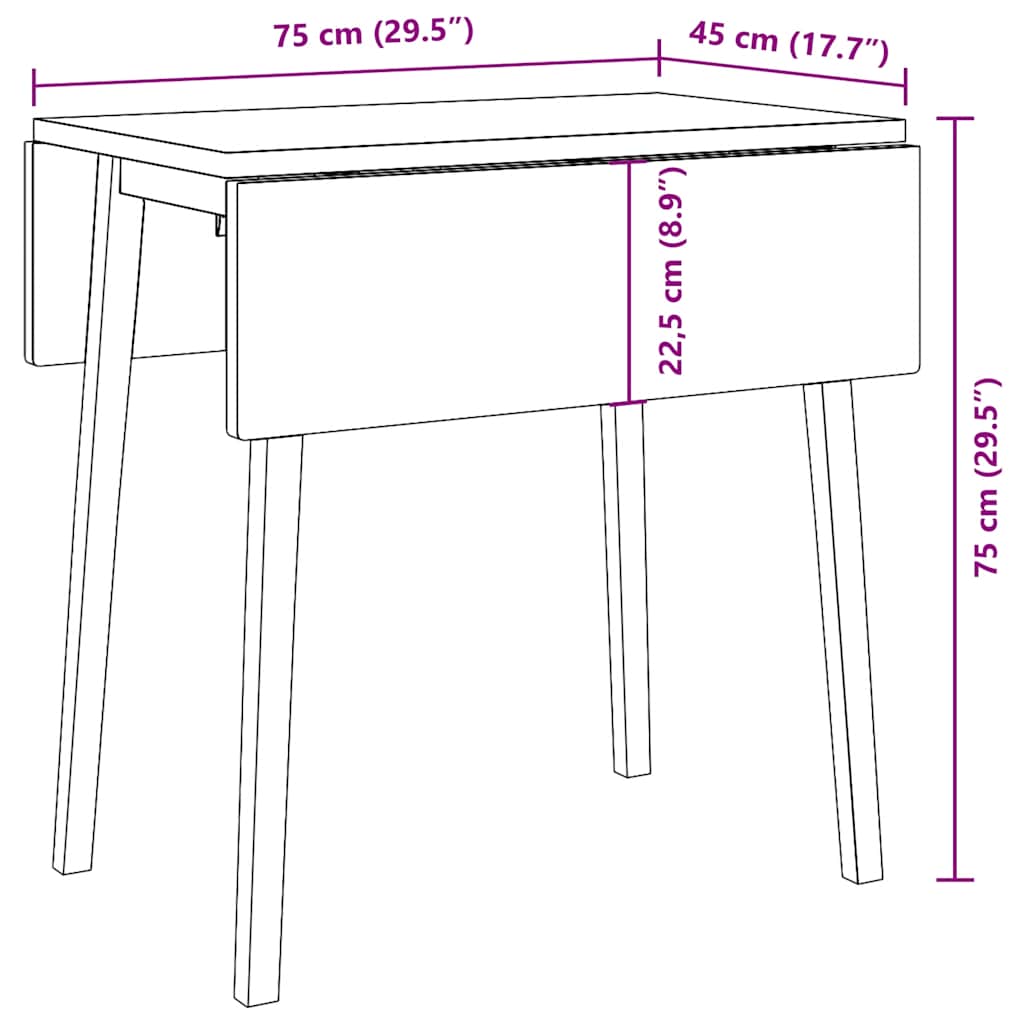 Dining Table Natural Solid Rubberwood