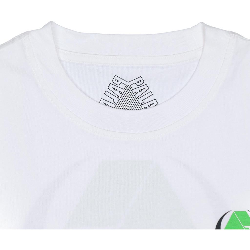 Palace Bio Hazard Triangle Logo Short Sleeve T-Shirt Unisex Tops White P20ts145