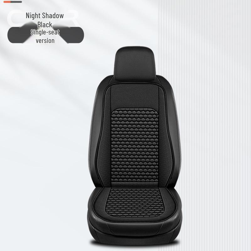 Linen Car Seat Cushion with Backrest for All Seasons