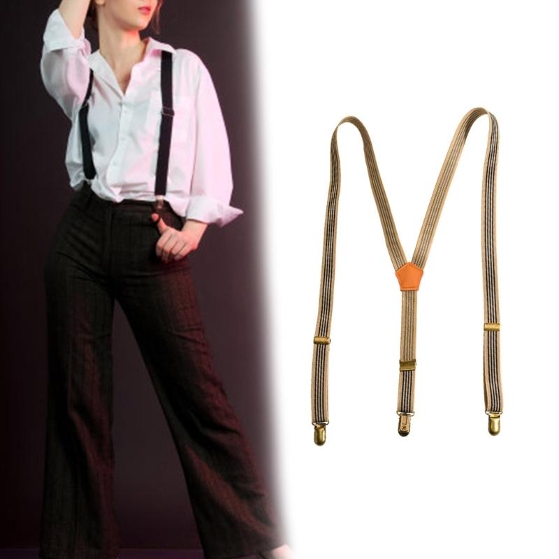 Flexible Grip Dress Suspenders Elastic Rubber Strap For Men Adjustable Stretchable Waistband For Prom Business Casual Wear