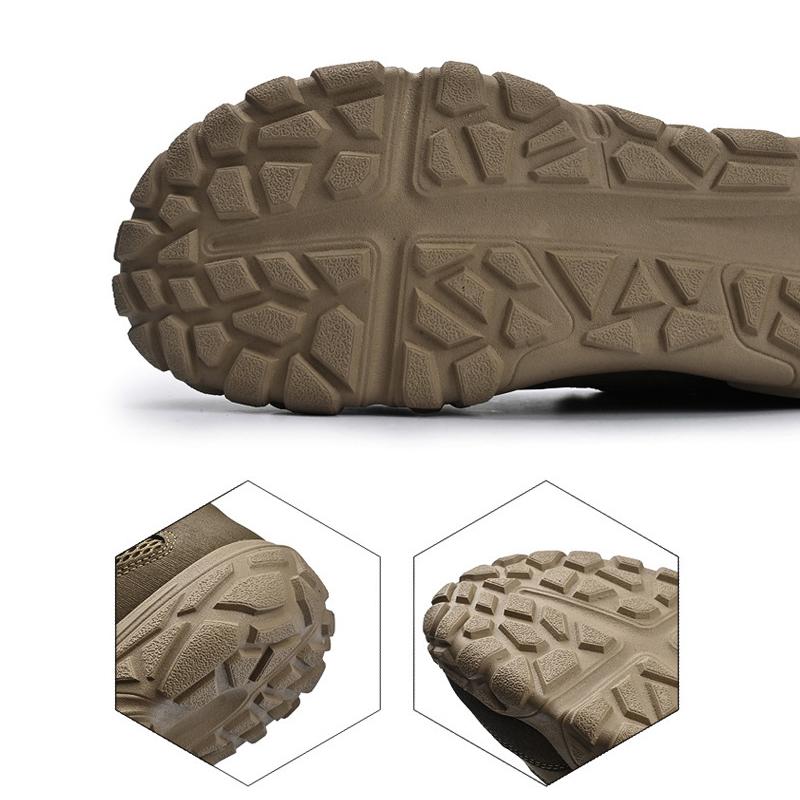 Zapatos de senderismo para hombre de estilo retro, resistentes, impermeables, con suela antideslizante, para viajes de montaña