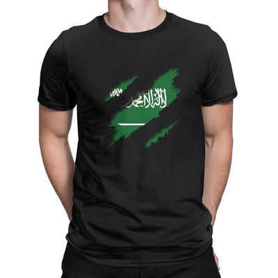 Saudi-Arabien Zerkleinern T-Shirt Bekleidung Herren Damen Baumwolle Freizeit T-Shirt Kurzarm Oberteile Sommer