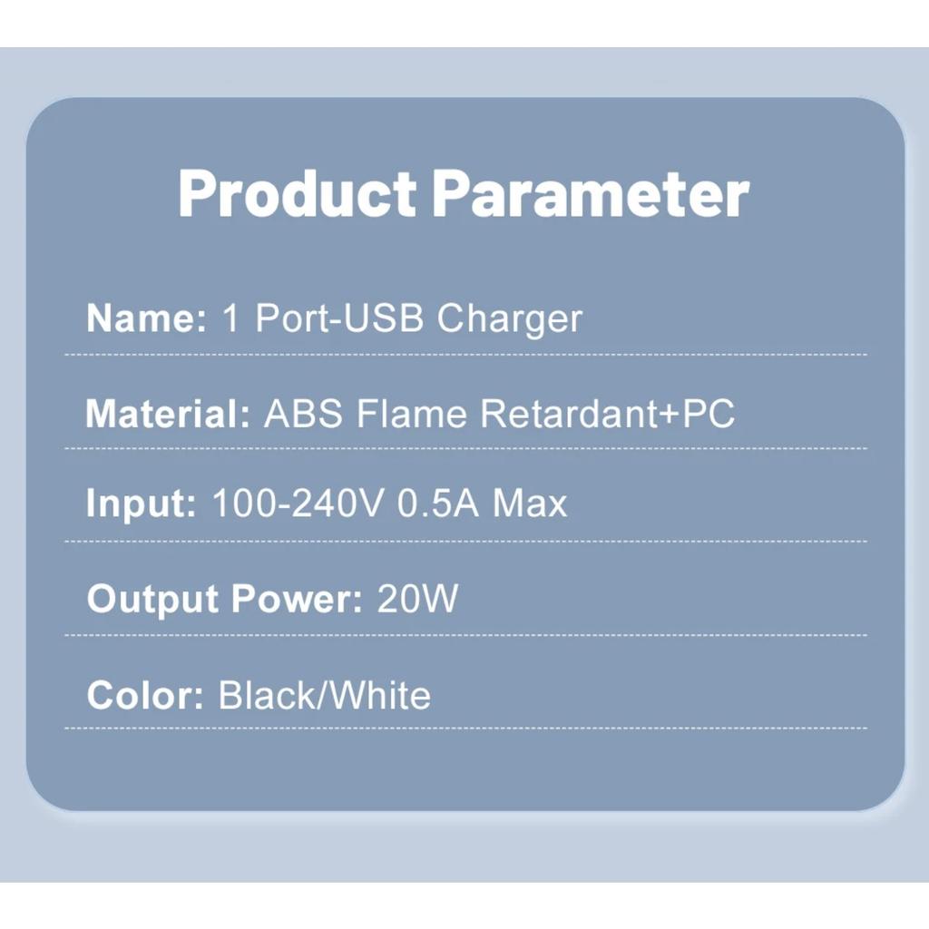 20W USB-Ladegerät Tragbares Tablet-Ladegerät Unterstützt Schnellladung für IPhone 16 15 14 13 12 11 Pro Max 8 Plus Xiaomi OPPO Schnellladegerät