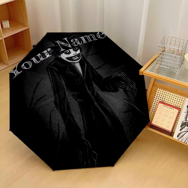 Custom Text Automatic 8 Bone Umbrella, Portable Sun Rain Protection UmbrellaThe Babadook