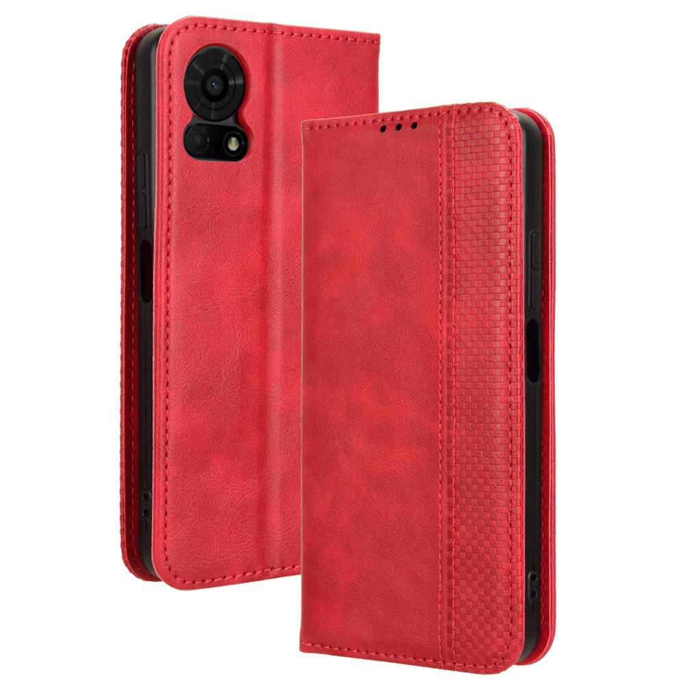 For TCL 50 LE Wallet Phone Case Anti-Scratch Retro Stand Leather Flip Cover