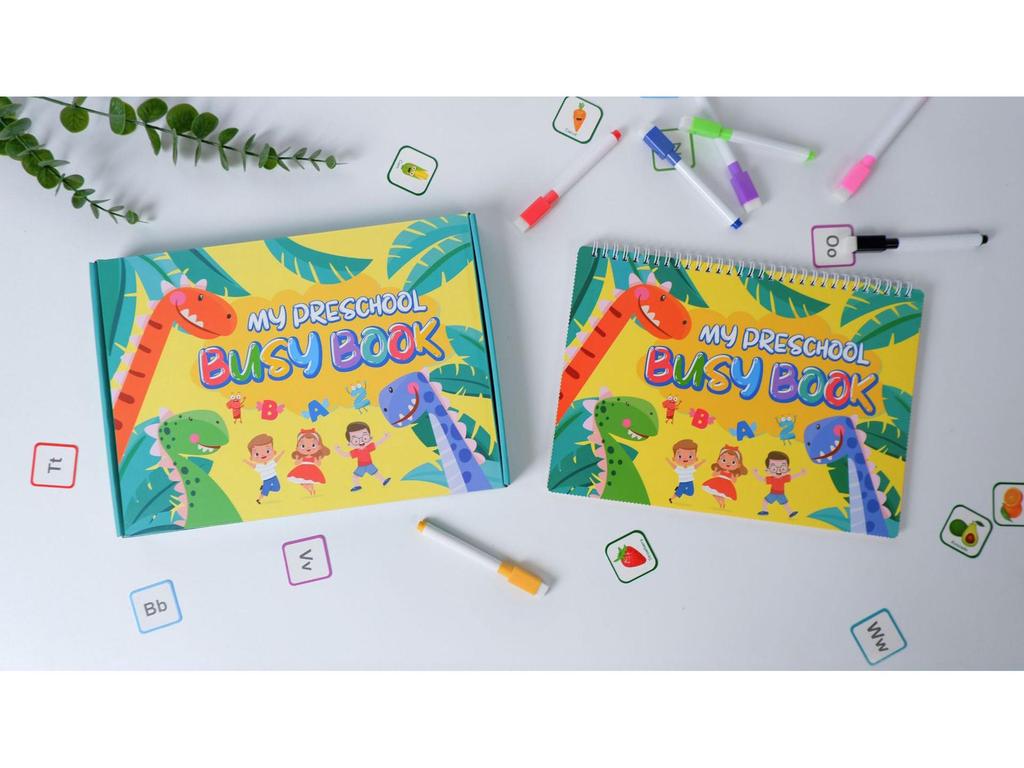 Children's Interactive Educational Quiet Book: Tear, Paste, and Puzzle Activities