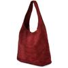 Women's Leather Suede Spacious Shopper Bag A4 Classic Italian Leather