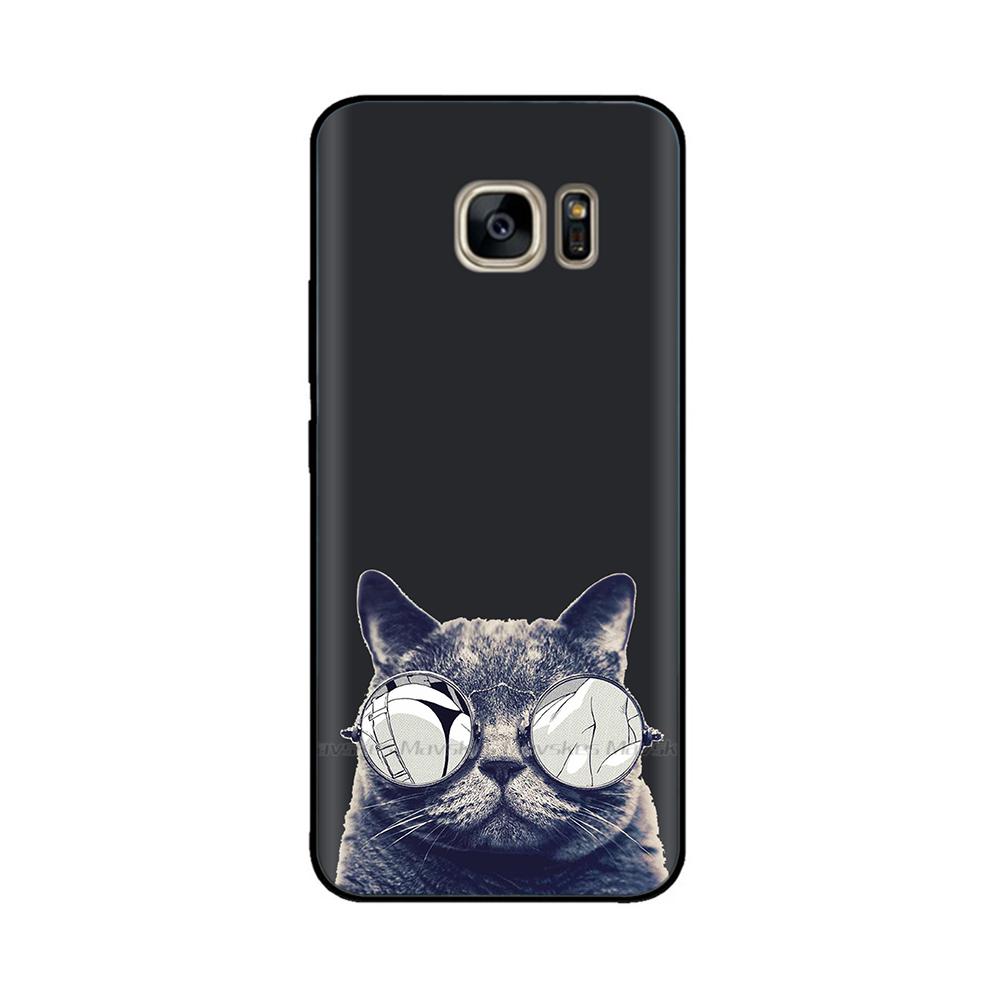 Black Silicone Case For Samsung Galaxy S6 Edge Case Soft TPU Cover For Samsung Galaxy S6 S 6 Edge Case Cover Bumper Coque Para