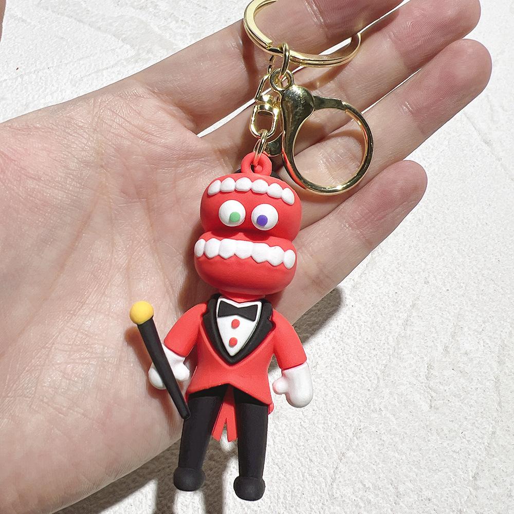 The Amazing Digital Circus Keychain Kids Anime Key Ring Classic Toys Girls Boys Bags Pendant Decoration Children Gift Sales
