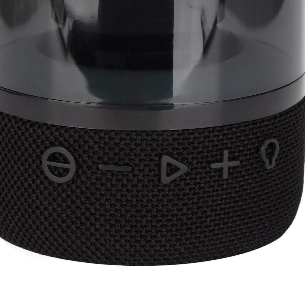 Colorful Glass Speaker Portable Stereo Sound Wireless Bluetooth Speaker with 3 Light Modes for Home Outdoors Travel