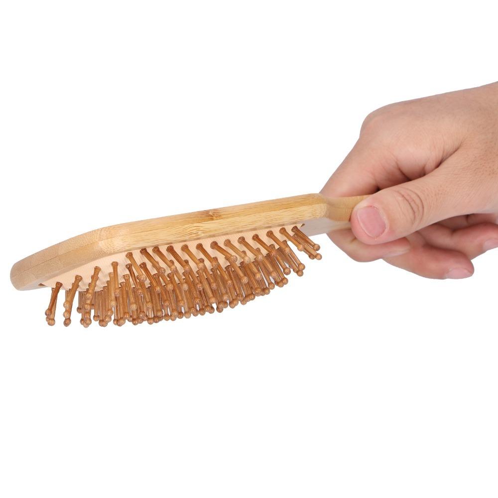 Bamboo Bamboo Hairbrush High Elastic Air Cushion Massage Hair Brush  All Hair Types