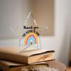 "Helping Me Shine" Teacher Gift - Acrylic Desk Decor for Educators' Milestones