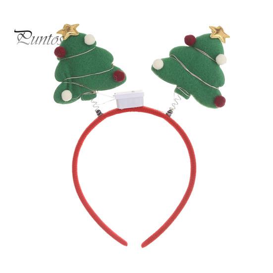 

Светодиодные рождественские повязки на голову, шапки эльфа, обруч для волос в виде оленя со светодиодной подсветкой, праздничные сувениры, аксессуары для вечеринок C