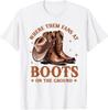 Boots On The Ground Juneteenth Cowgirl Where Them Fans At T-Shirt