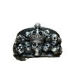 Punk Thai Silver Dark Skeleton Skull Open Rings For Men Women Hip Hop Fashion New Jewelry Gift Party Rock Anillos
