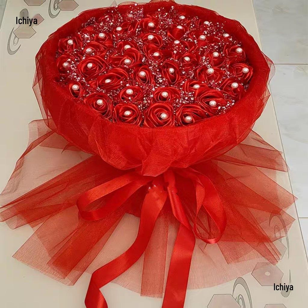 8mm High Brightness Holeless Round Faux Pearl Beads for Flower Bouquet Decoration
