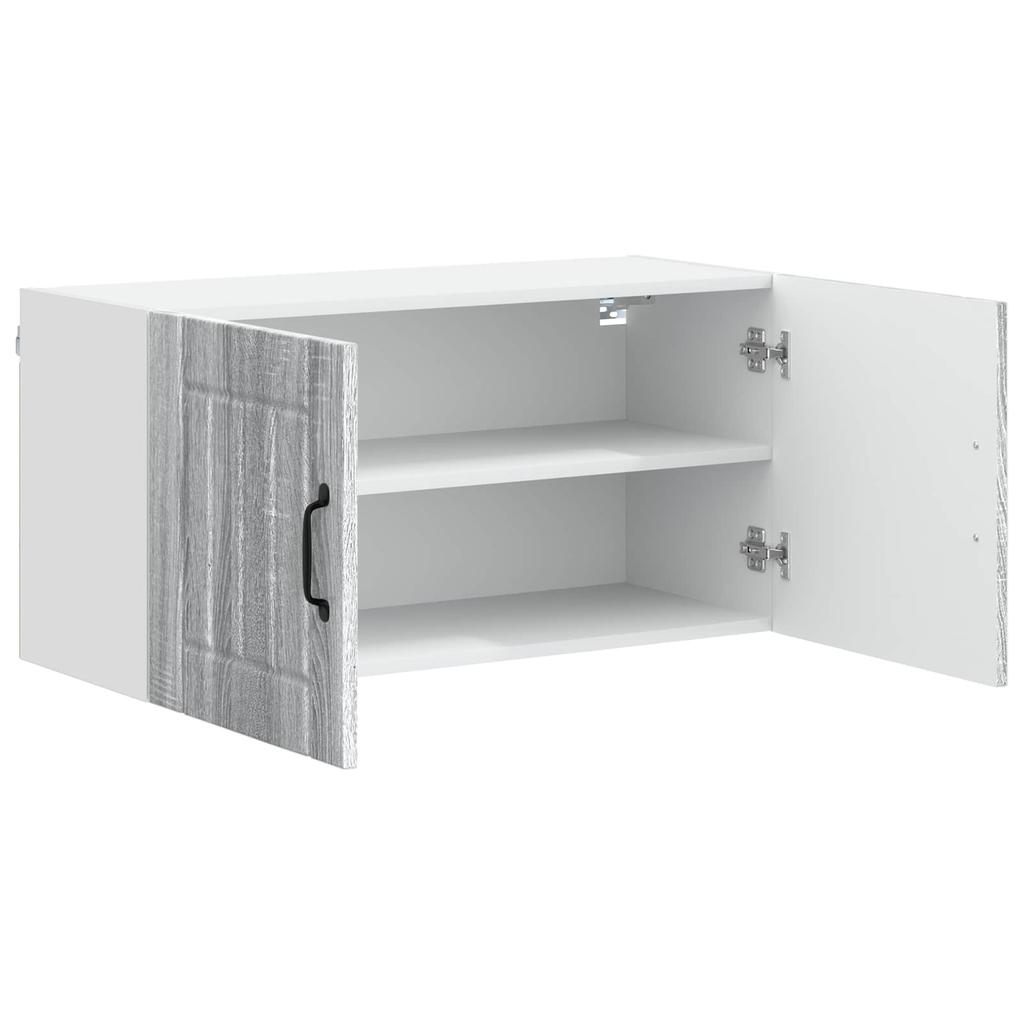 Wall Cabinet LUCCA Grey Sonoma 80 X 31 X 40 Cm Particleboard