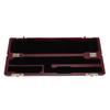 17 Hole Flute Storage Case Wooden Flute Protective Box Soft Velvet Lining Slide Buckle Lock