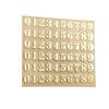 1PC Copper-Nickel Epoxy Resin Decorative Stickers 3mm Thickness Gold Sliver Chunky Glitter Letters Epoxy Resin Art Metal