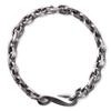 Innopirit Hexa Cutting Chain 92.5 Silver Bracelet (6Mm) Matte Oil Painting