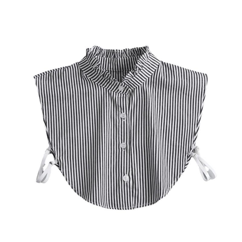 Hollow Lace Chiffon Doll Cotton Fake Collar Blouse Sweater Detachable Shirt Collar False Collar Lapel Women Top Collars Decor