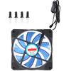 Chassis Fan Computer Cooler PC Accessory 3‑Wire 15‑Light Mute LED Streamer Colorful 12CM
