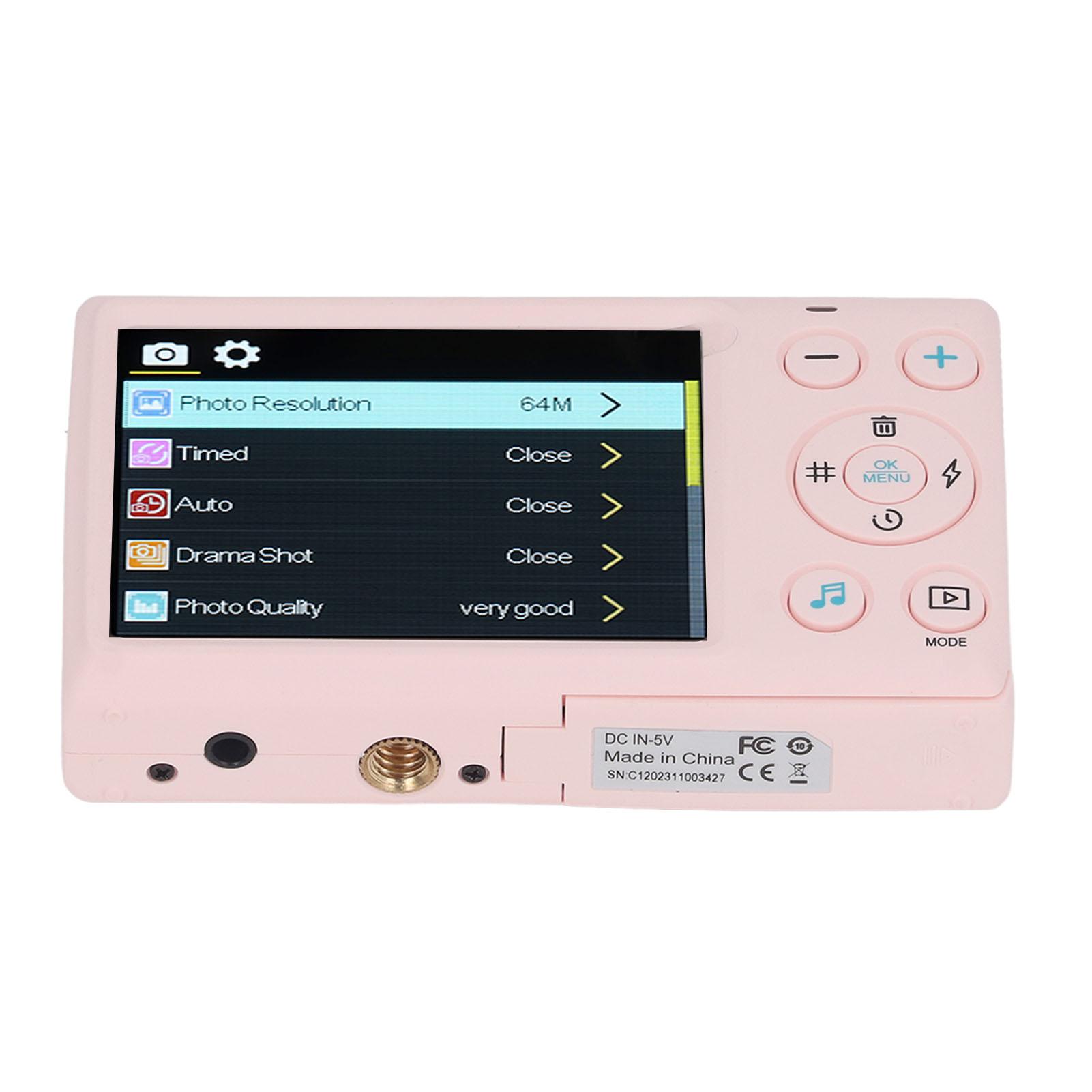 

4K Digital Camera for Teens Kids 64MP 18X Zoom Autofocus 2.8 Inch Screen 10 Filters Compact Digital