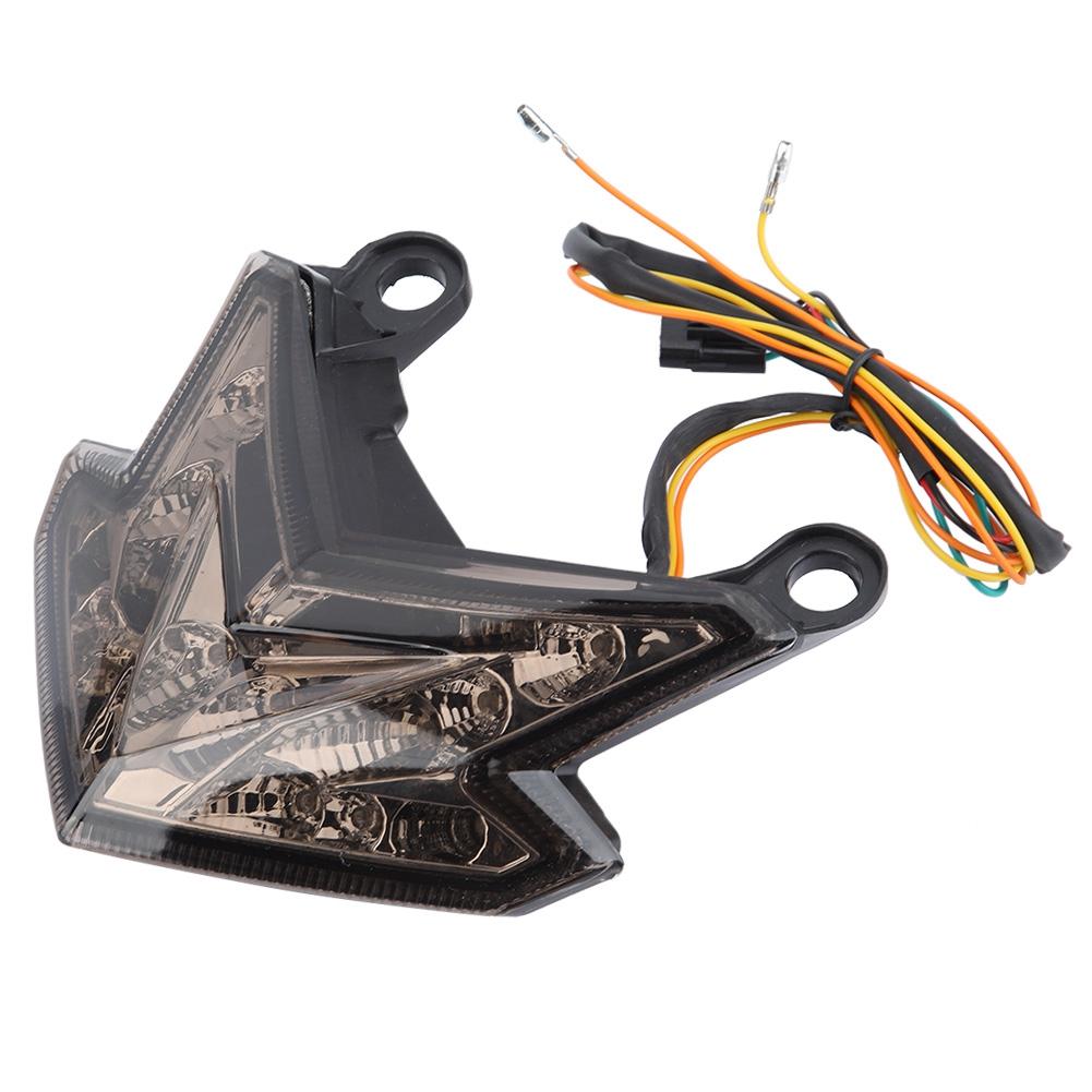 Motorcycle LED Tail Light Lamp Brake Turn Signal Taillight for    800 2013 2014 (Black)
