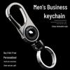 Men's Titanium Alloy Key Chain Pendant with Stainless Steel Ring