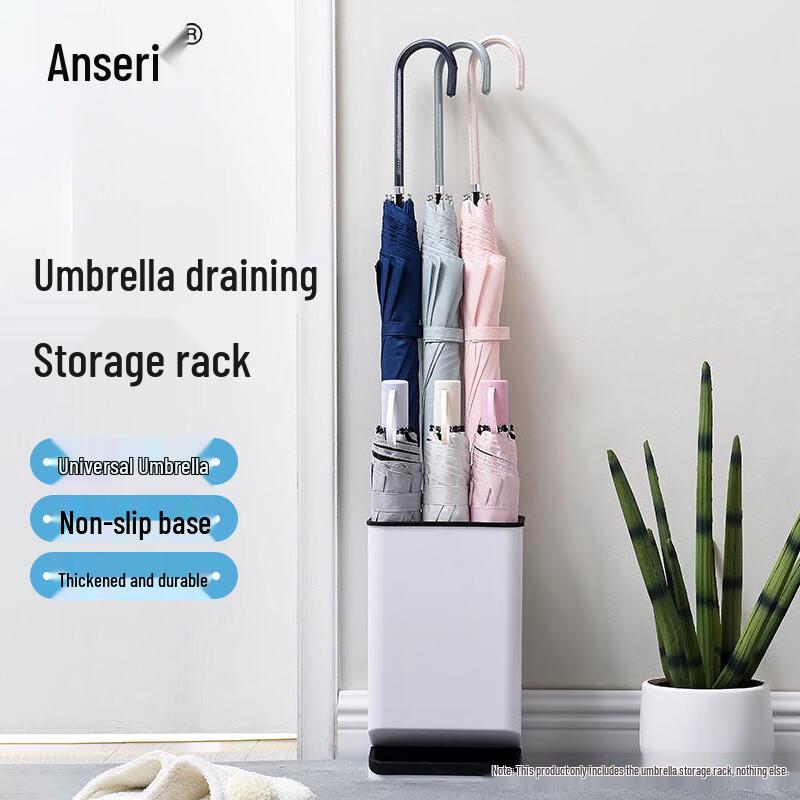 6-Slot Umbrella Stand with Drainage Tray