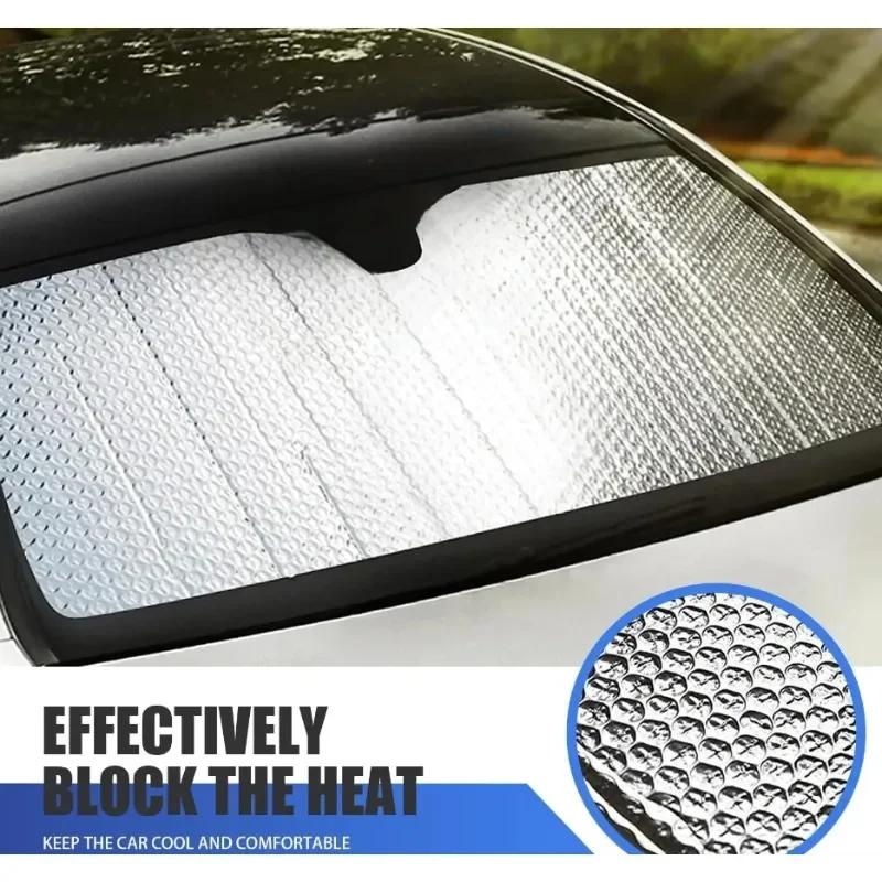 1PCS Foldable Sun Visor Reflector for Car Front Windshield Portable Breathable UV Resistant Sunscreen and Cooling