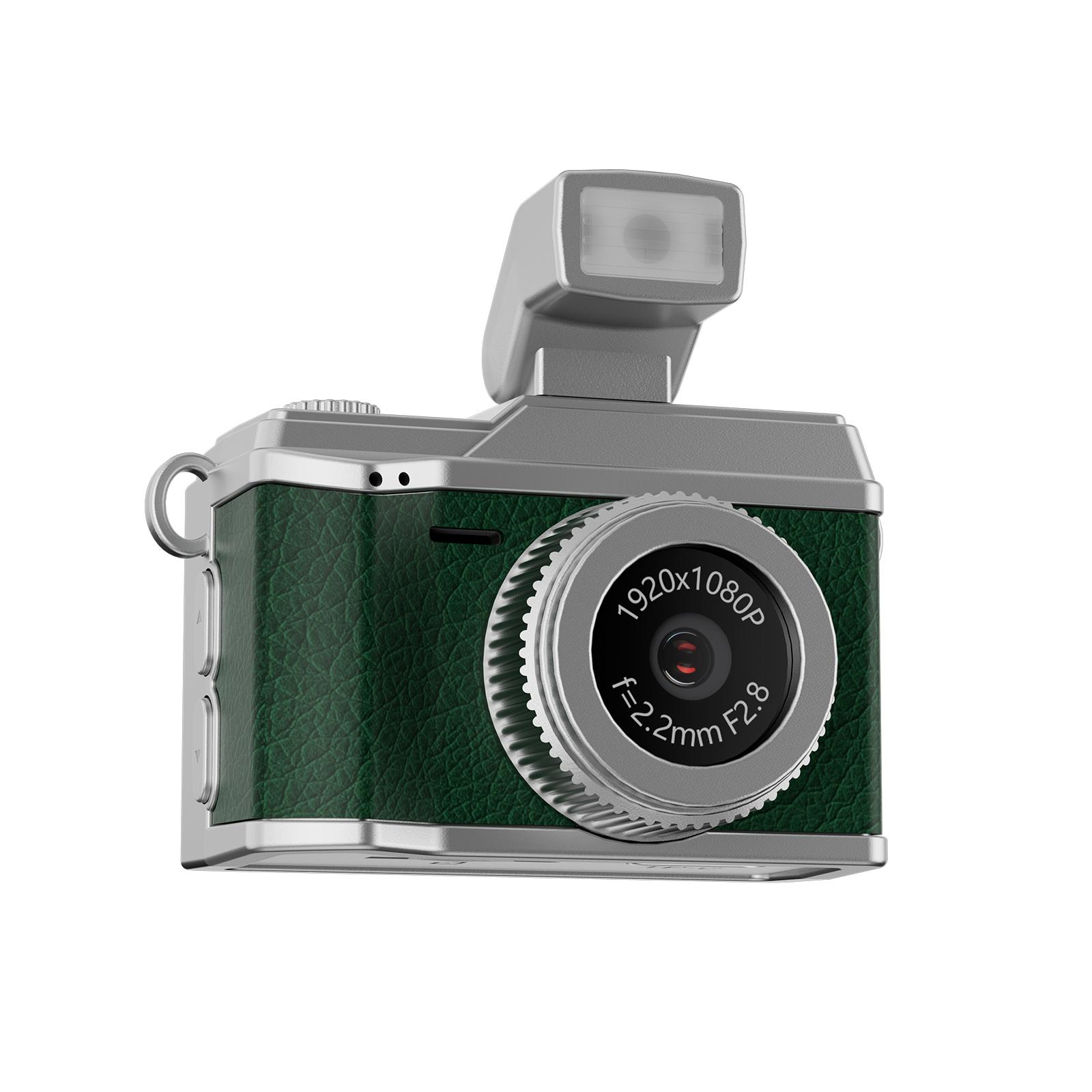 

High-Definition Digital Camera with 0.96in Screen Photo Recording Small Camera Electronic Photography Cam Gift for Friends зелений