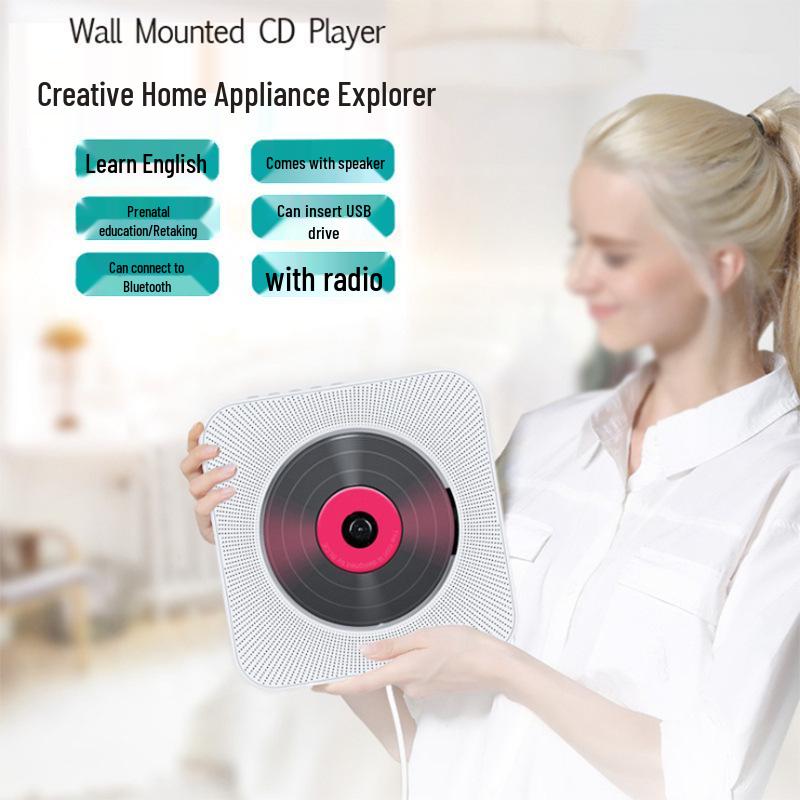 Portable Wall-Mounted CD Player for Prenatal Education & Children’s English Learning