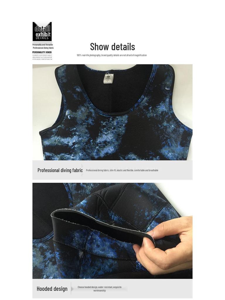 5mm Camouflage Neoprene Fleece-Lined Two-Piece Diving Wetsuit for Spearfishing