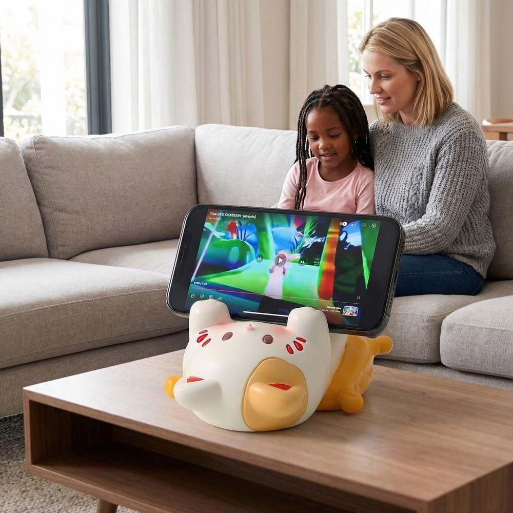 Harz Katzen Schreibtischständer Figur Modell Katzenform Handyhalter Heimdekorationen