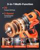 VEVOR Hammer Drill 20V 1/2 in 24000 IPM Brushless Cordless Impact Drill Kit, for Drilling Wood Metal Screw Driving