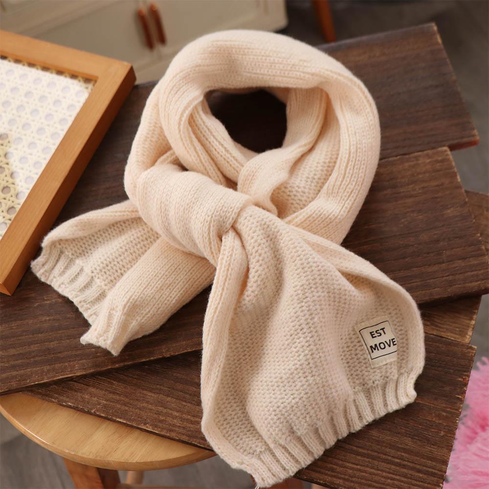 Autumn Winter Children Knitted Scarf Korean Style Wool Knitting Scarves Boys Girls Scarf  Gifts