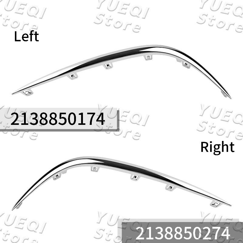 Car Front Bumper Grille Chrome Trim Strip Left Right For Mercedes Benz E Class Klass W213 2016-2020 OE 2138850174 2138850274