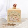 Spersonalizowana Skarbonka Zwierzę z Imieniem Skarbonki dla Dzieci Pudełko na Kolekcję Monet Drewniany Banknot Bank Dziecięce Urodziny Chrzciny Baby Shower Prezent