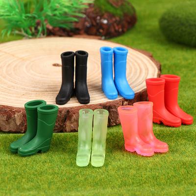 1:12 Scale Dollhouse Miniature Rubber Rain Boots Decoration Dolls Accessories